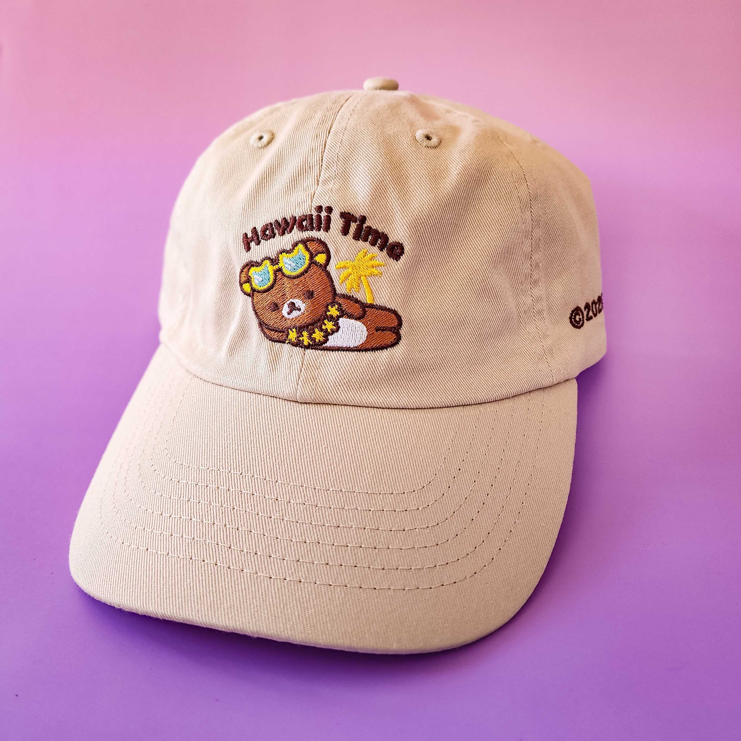 Hawaii Time Rilakkuma Beige Baseball Cap