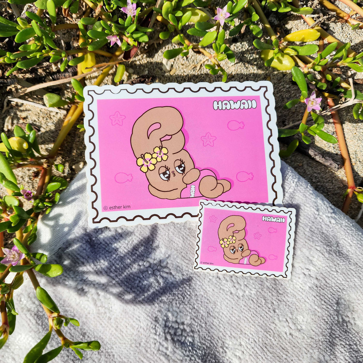 Suntan Esther Bunny Mini Stickers