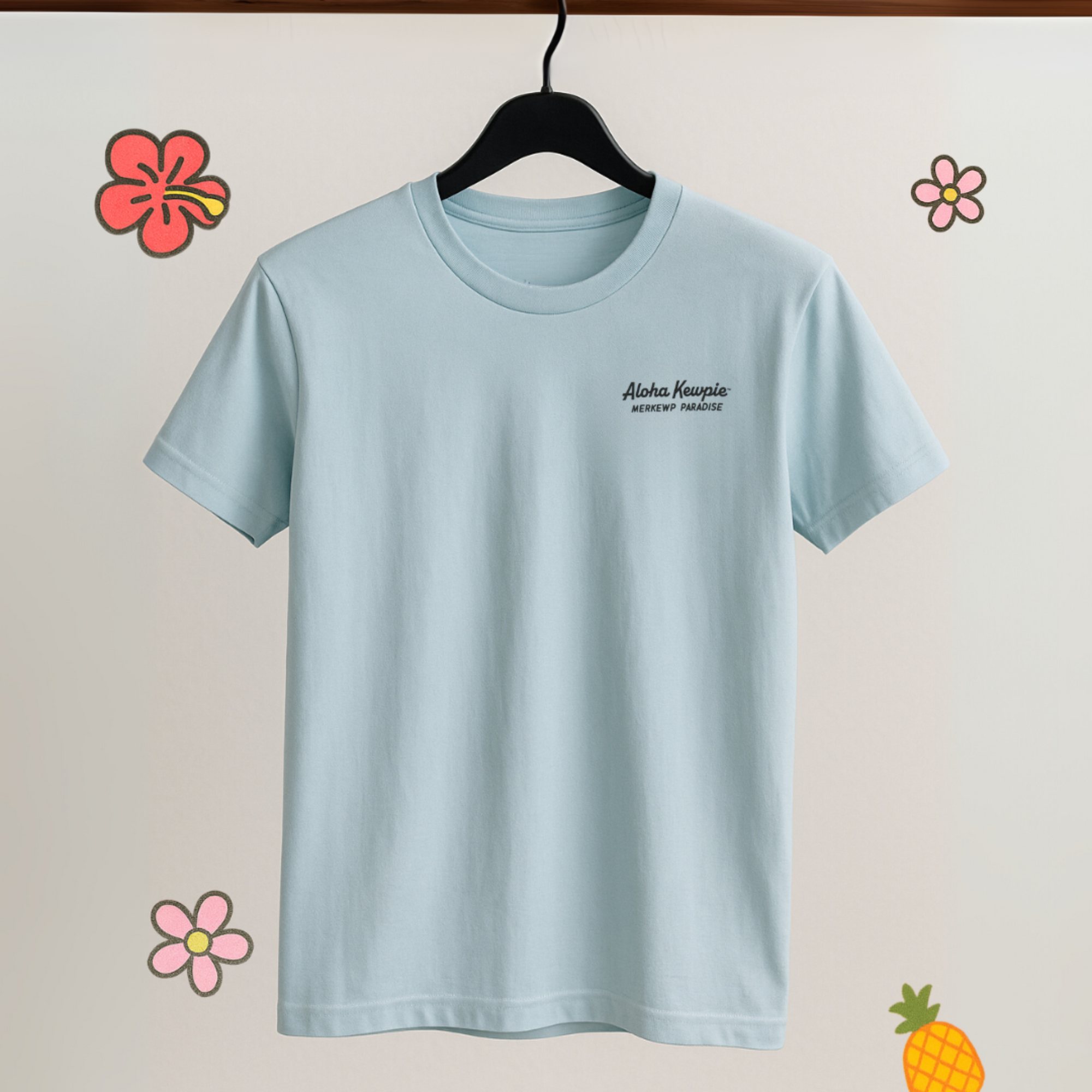 Kewpie「Merkewp Paradise」大人用ユニセックスTシャツ