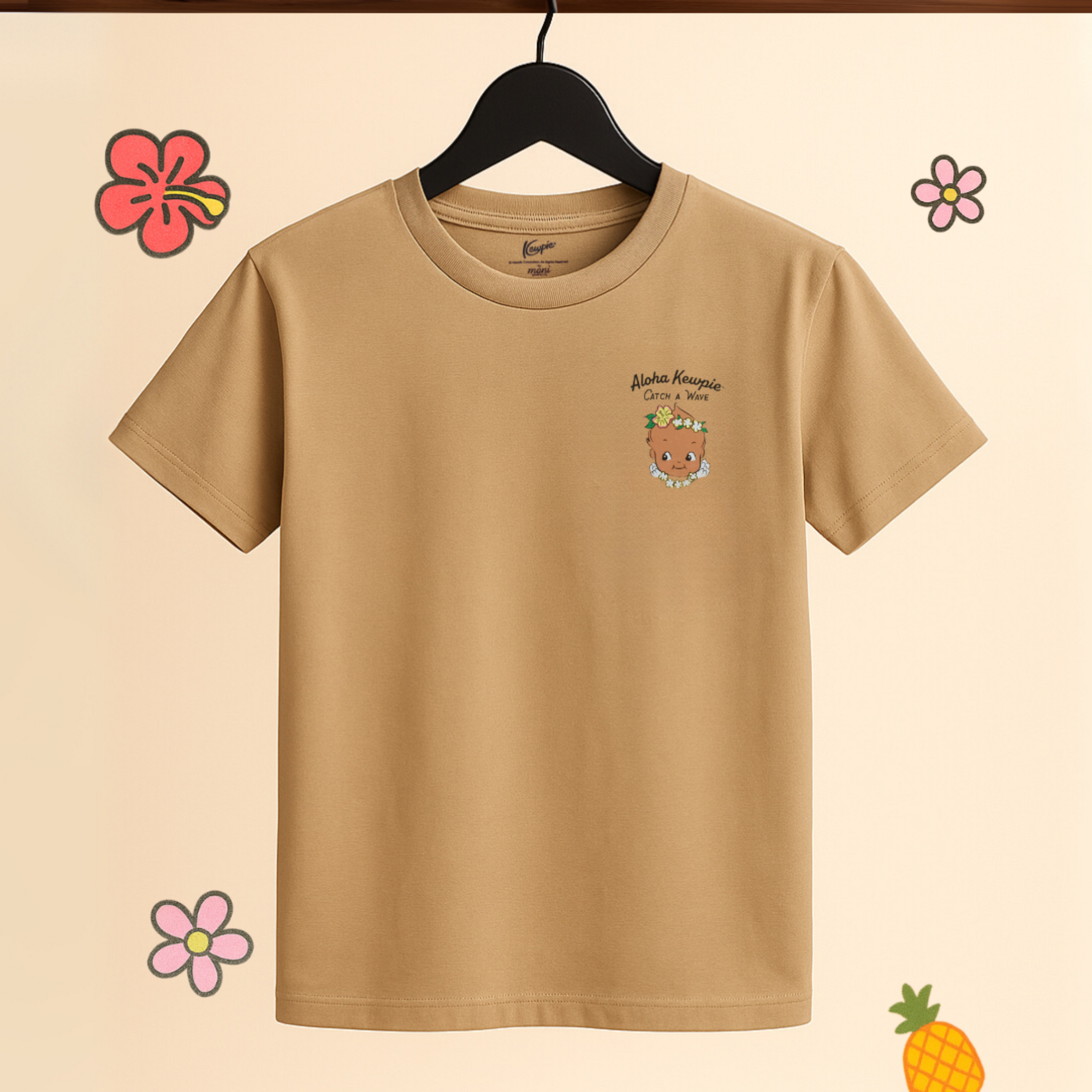 Kewpie「Catch A Wave」ユニセックスTシャツ（大人用）