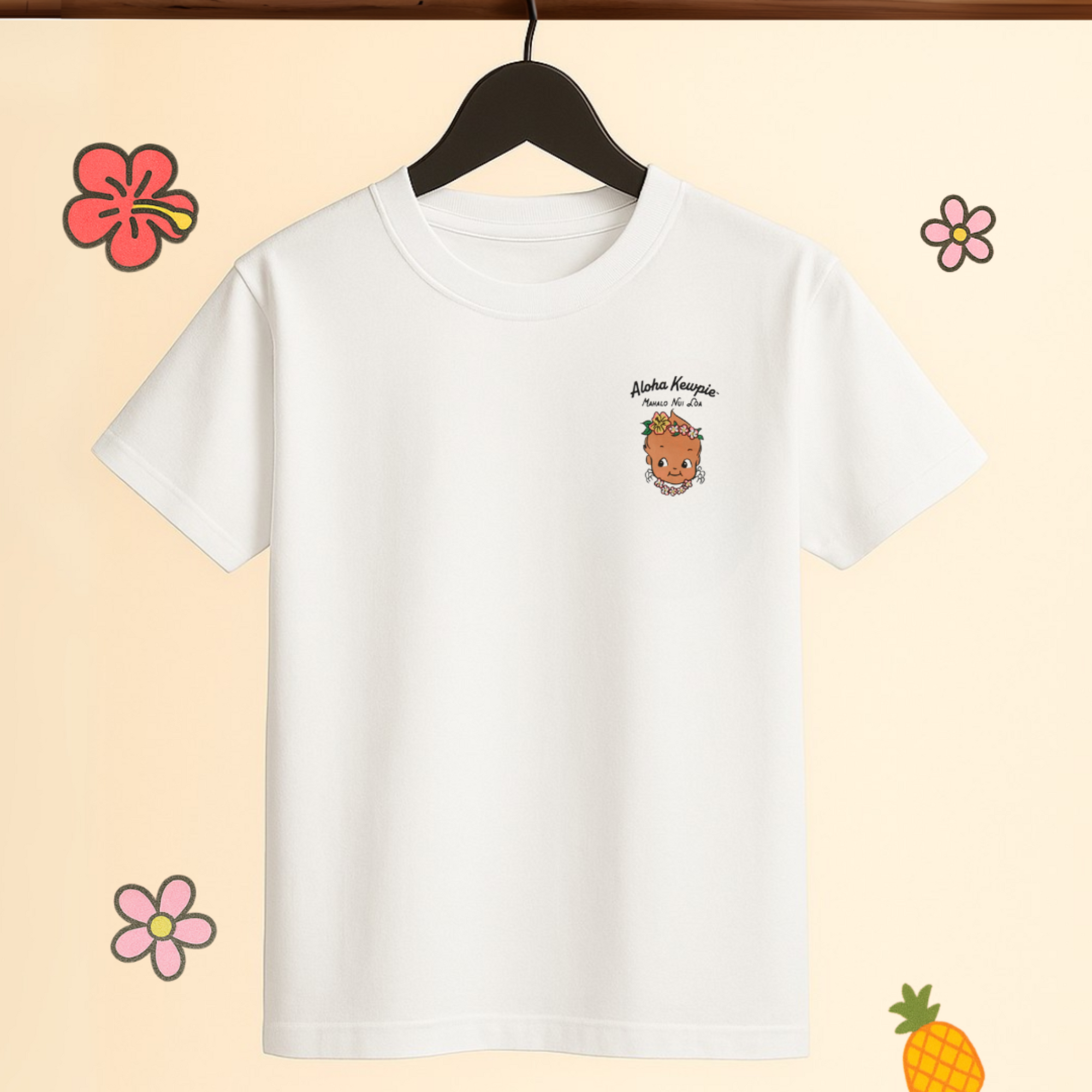 Kewpie「Mahalo Nui Loa」ユニセックスTシャツ（大人用）