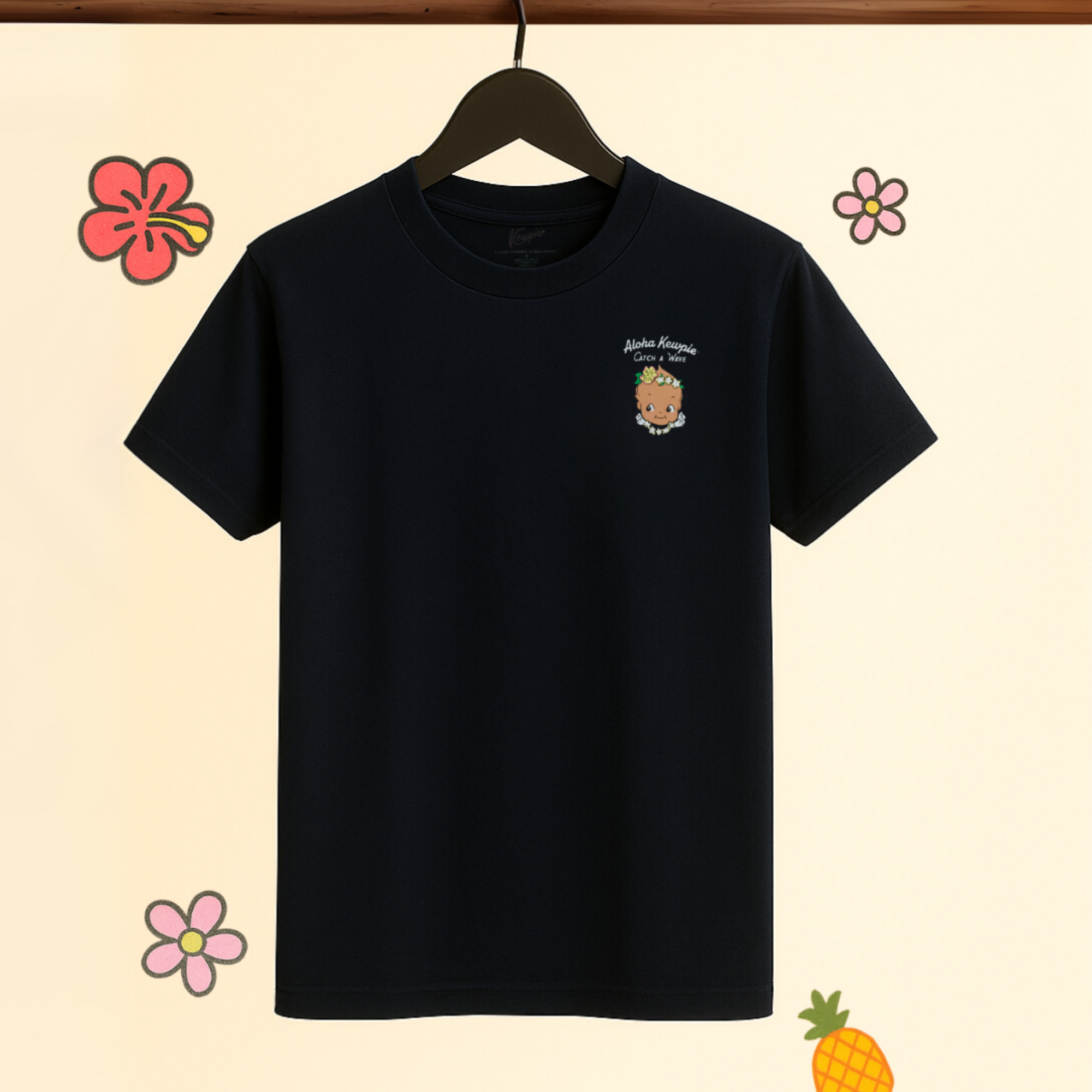 Kewpie Catch A Wave Adult Shirt