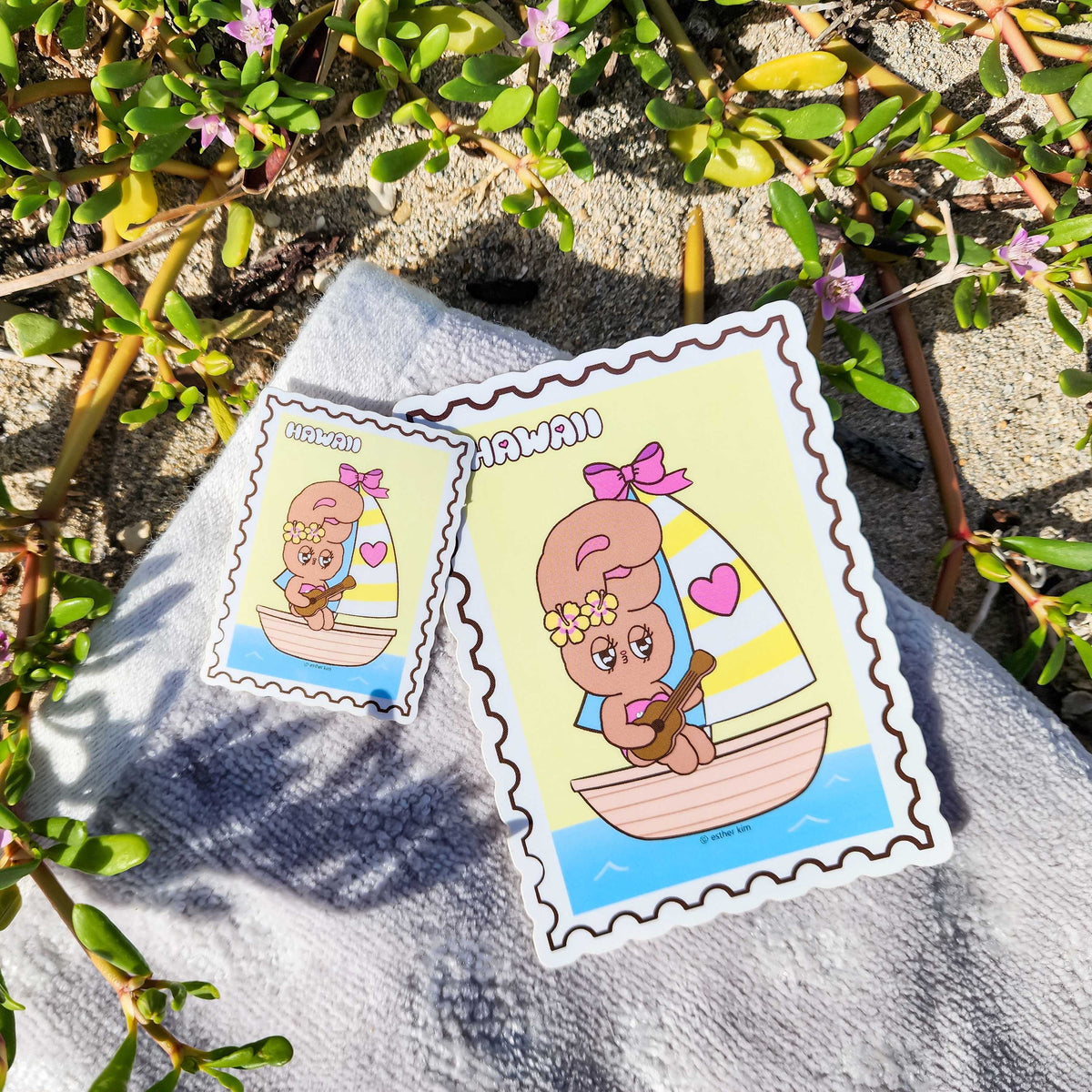 Suntan Esther Bunny Mini Stickers