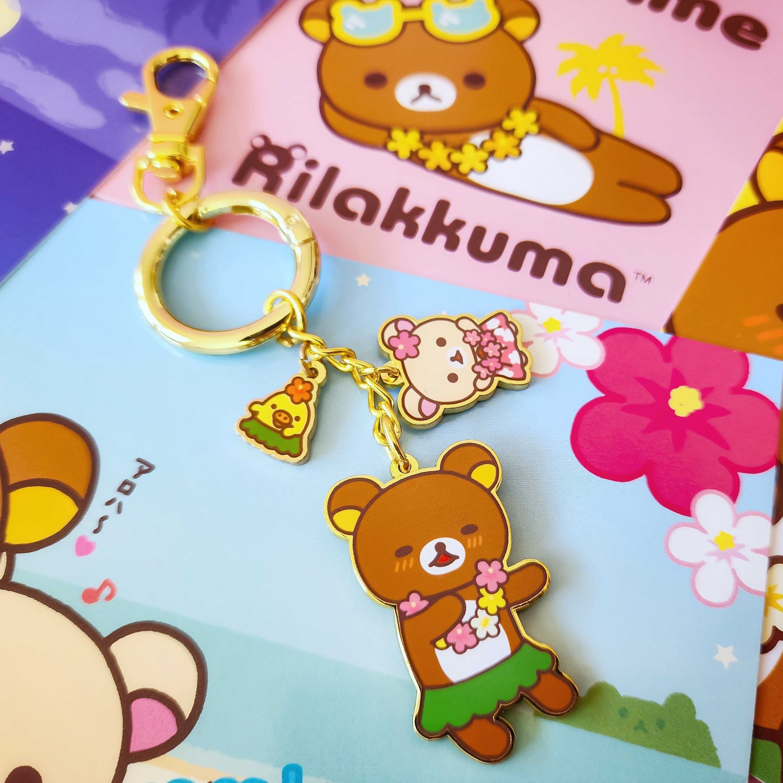 Hawaii Time Rilakkuma Sunny Hula Keychain