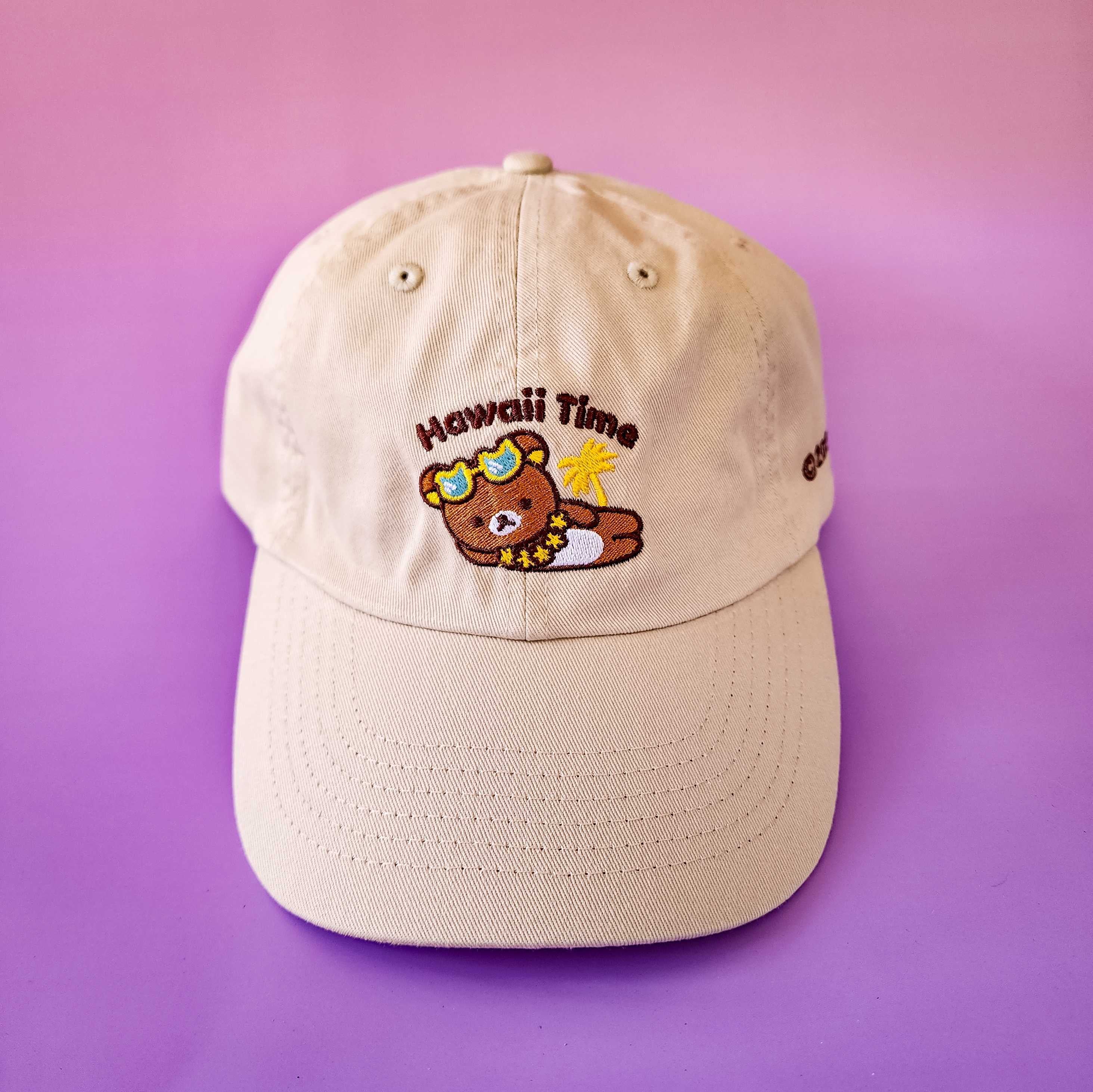Hawaii Time Rilakkuma Beige Baseball Cap