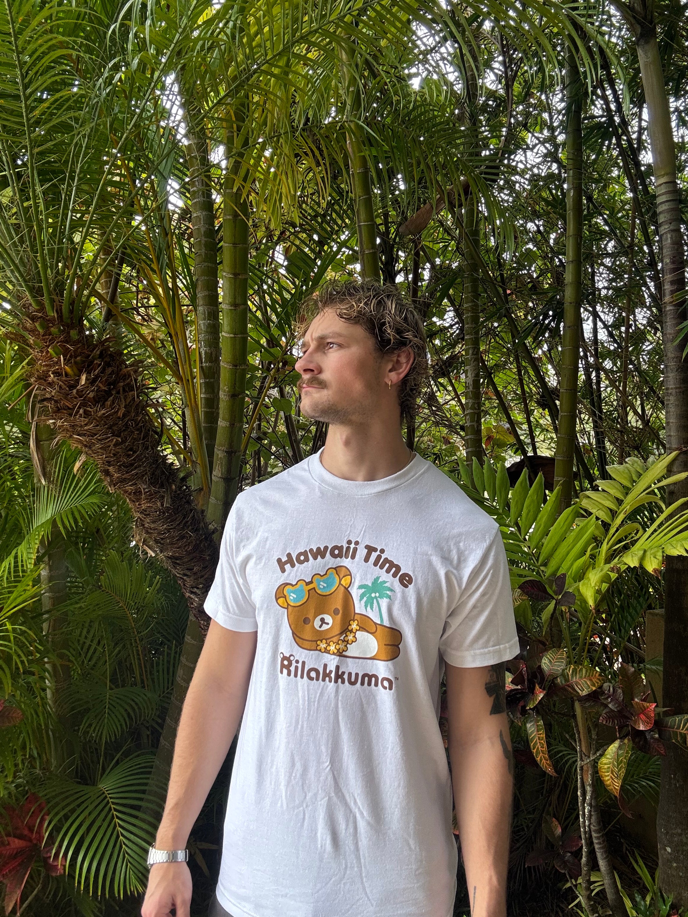 Hawaii Time Rilakkuma Adult Shirt