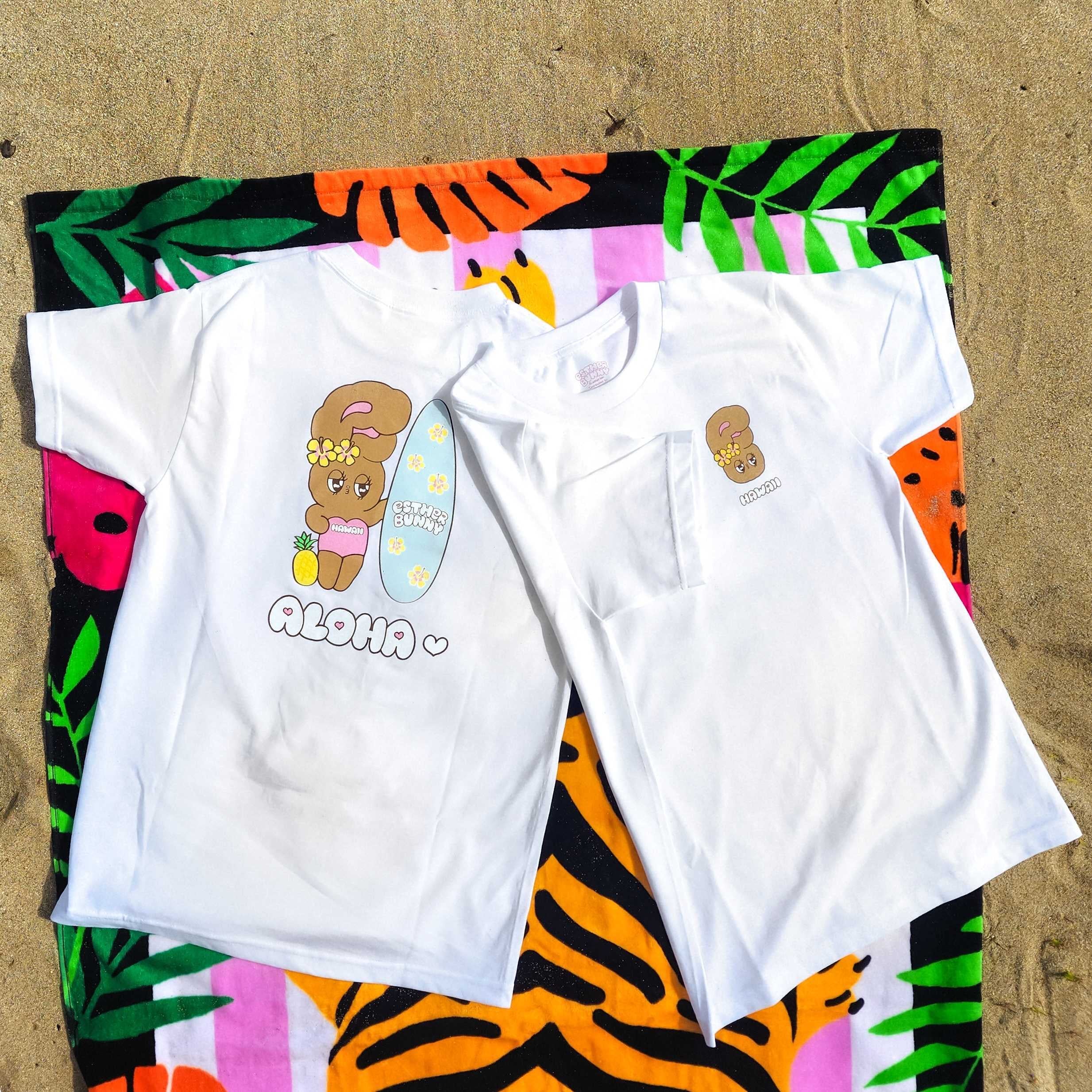 Suntan Esther Bunny White Adult Shirt