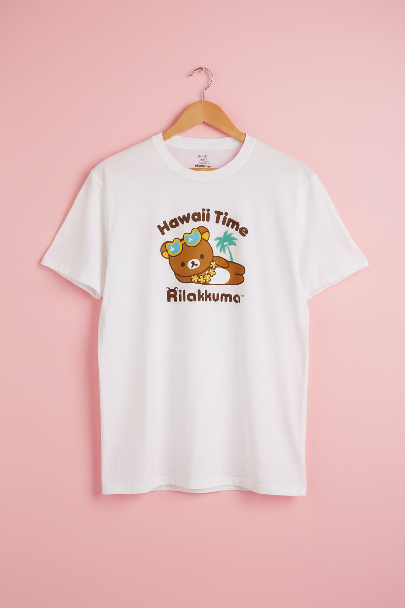 Hawaii Time Rilakkuma Adult Shirt