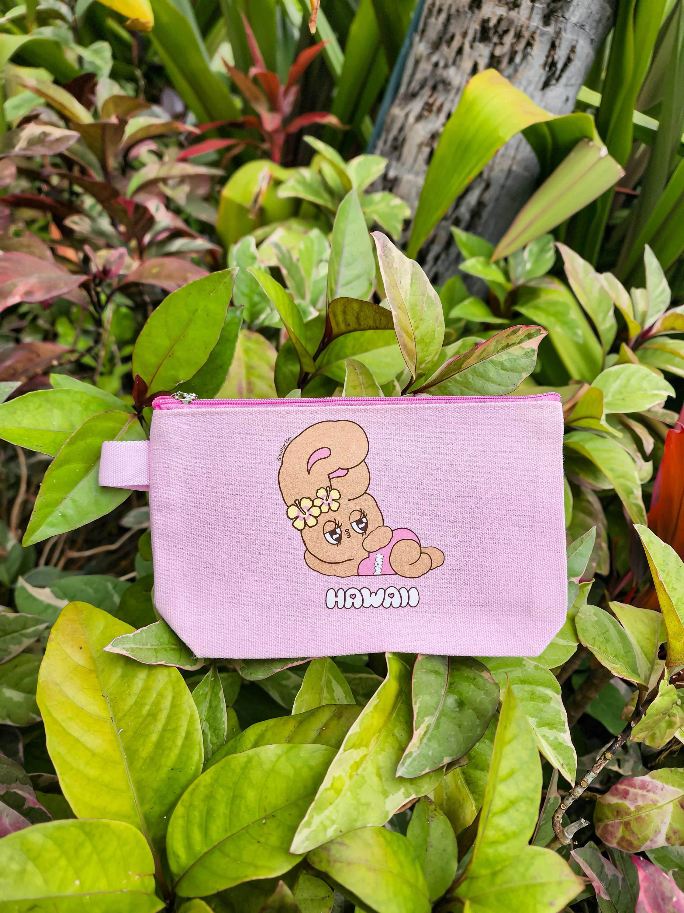 Suntan Esther Bunny Pink Clutch