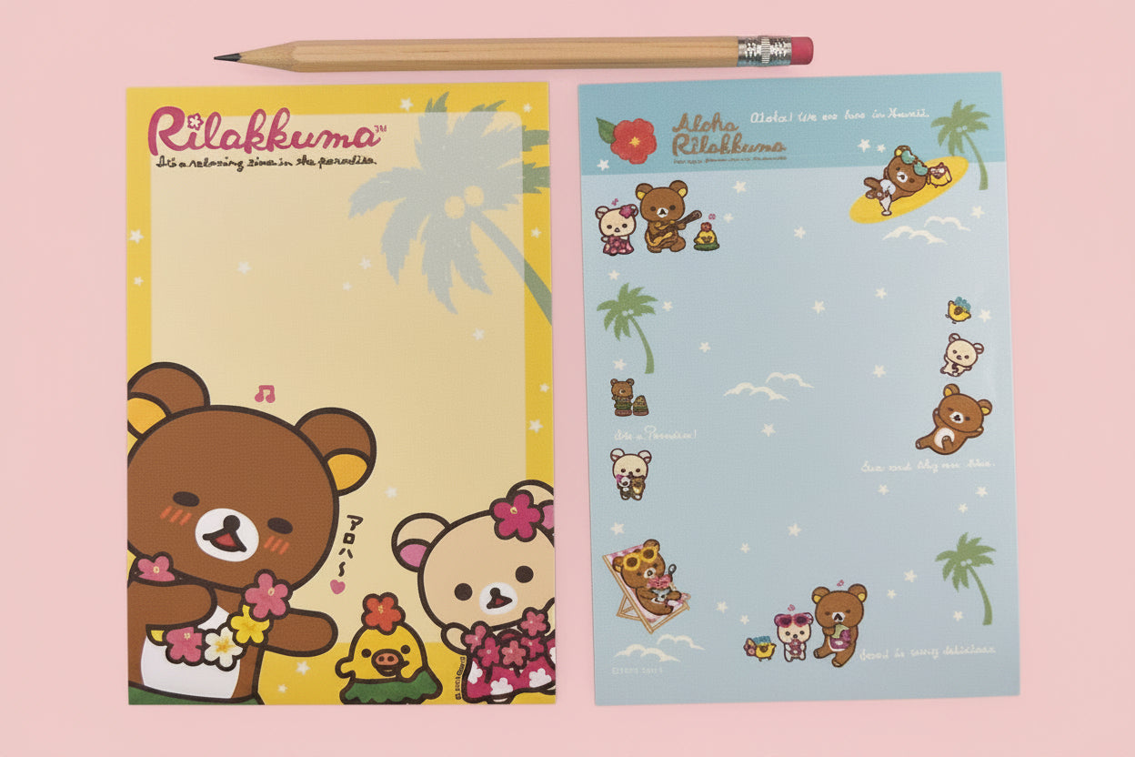 Hawaii Time Rilakkuma Notepads