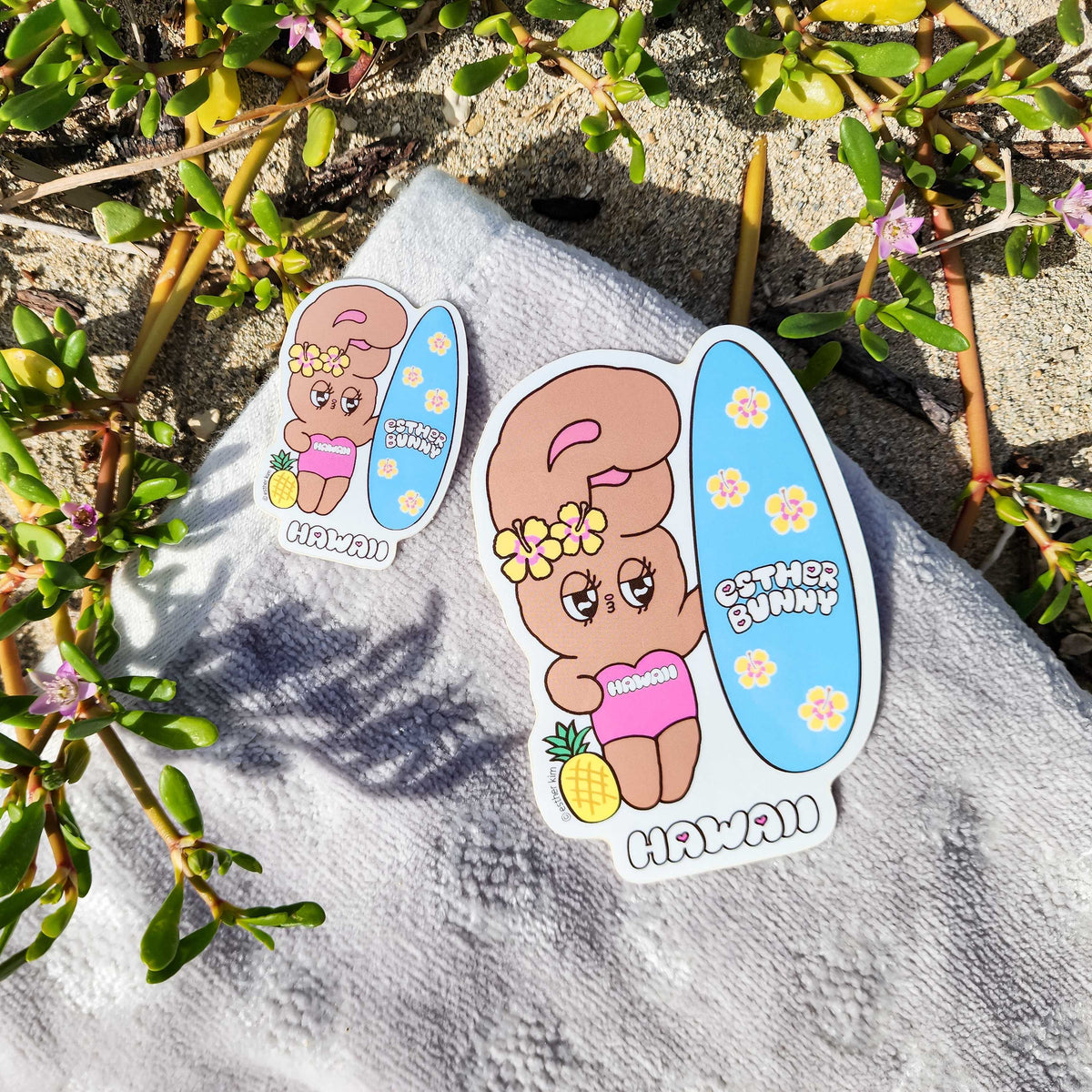 Suntan Esther Bunny Mini Stickers