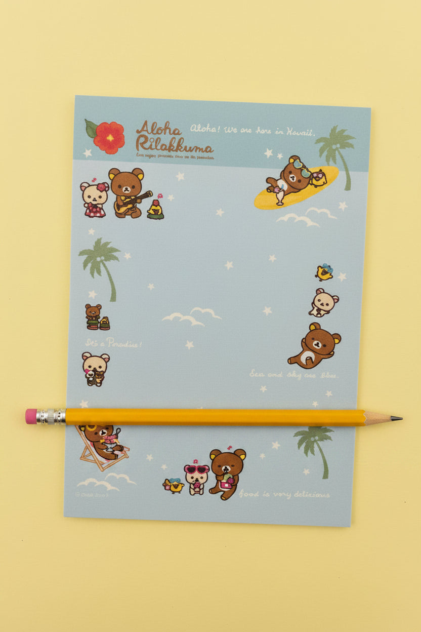 Hawaii Time Rilakkuma Notepads