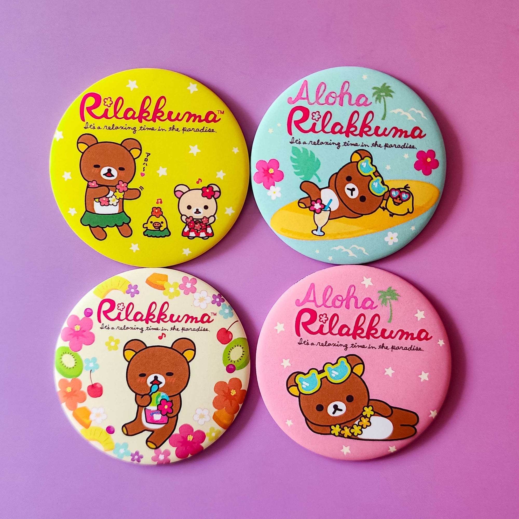 Hawaii Time Rilakkuma Magnets