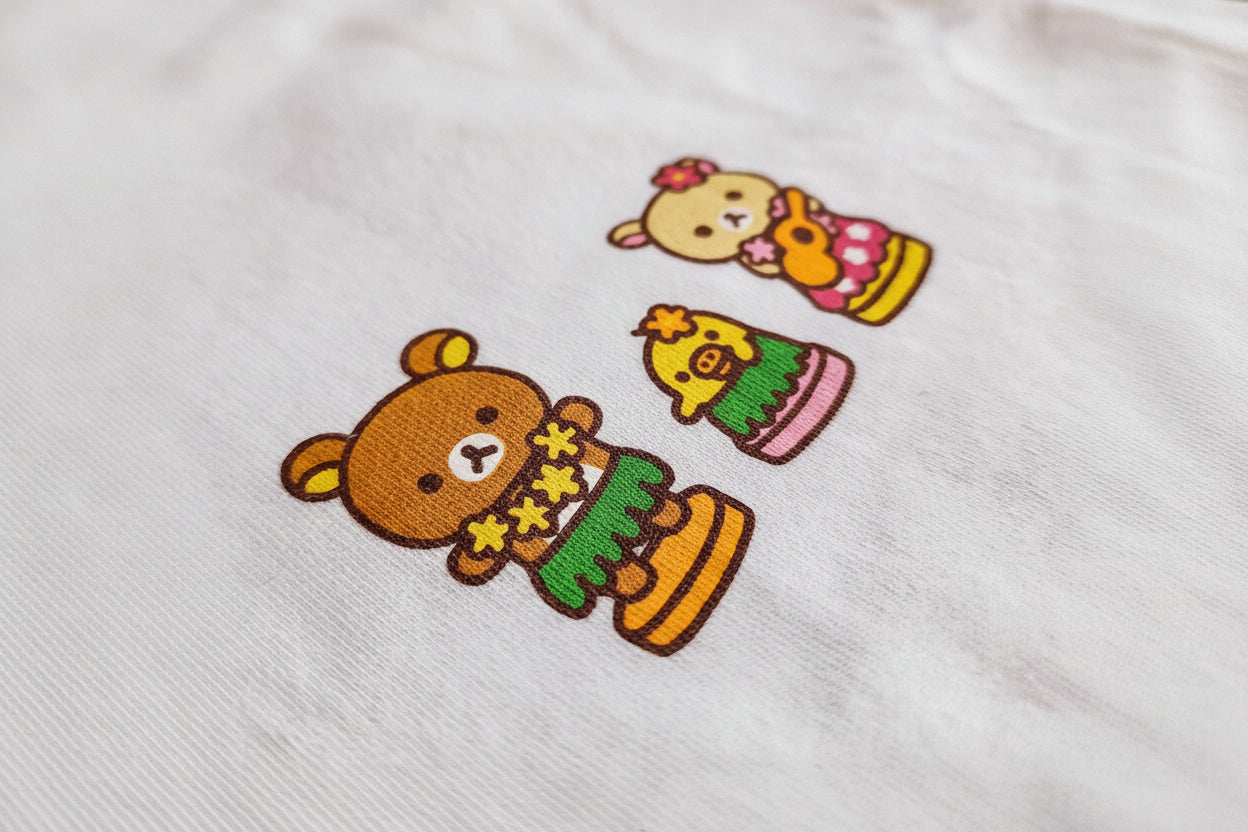 Hawaii Time Rilakkuma Dancing In Hawaii Adult Shirt