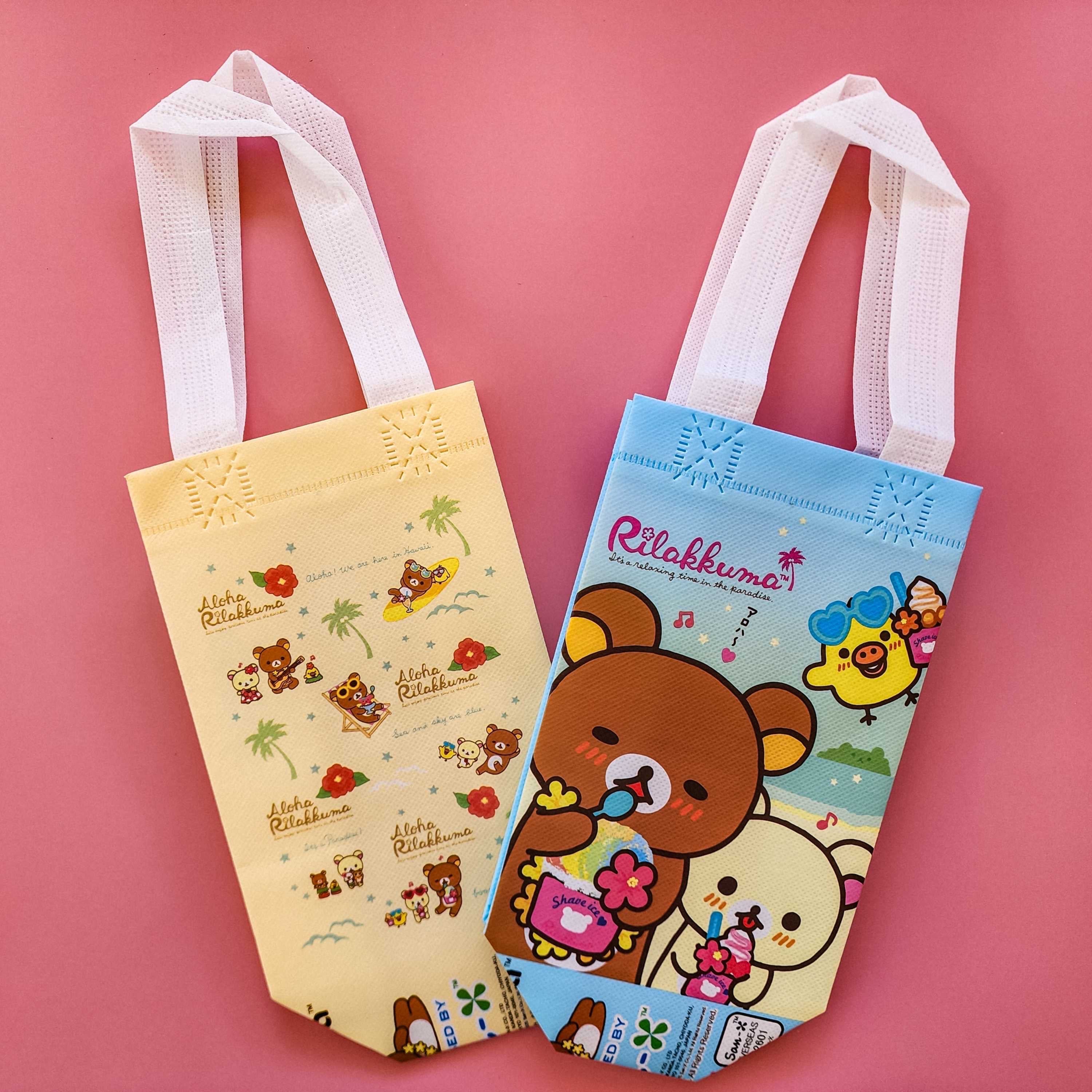 Hawaii Time Rilakkuma Shopping Bags