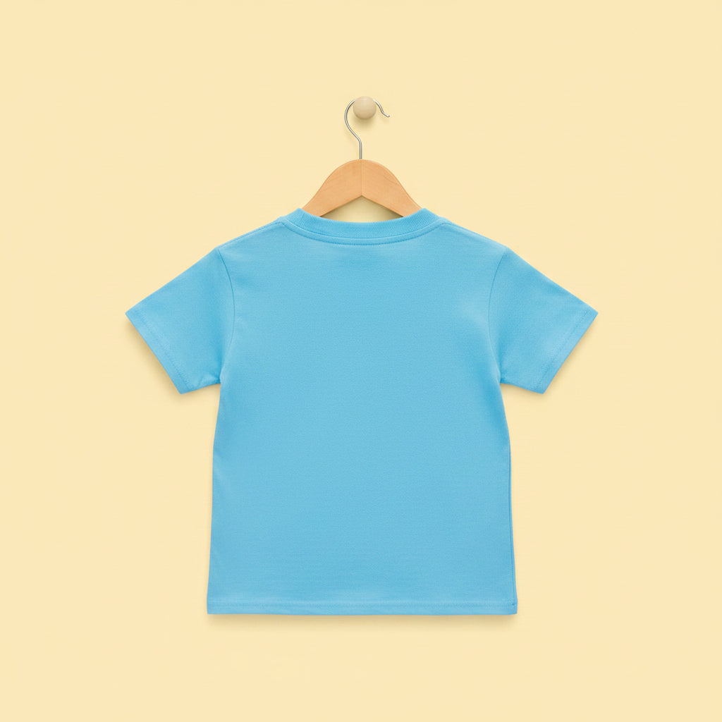 Aloha Kewpie Little Surfer Blue Kid Shirt