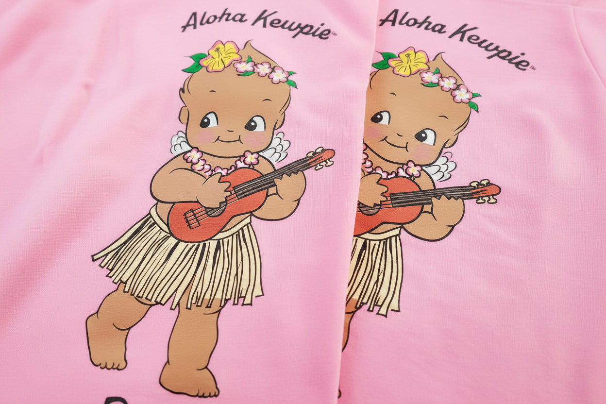 Aloha Kewpie Tiny Performer White Adult Shirt